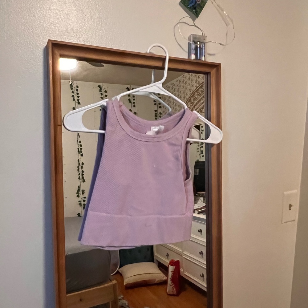 Purple Ribbed Tank - Picture 3 of 3